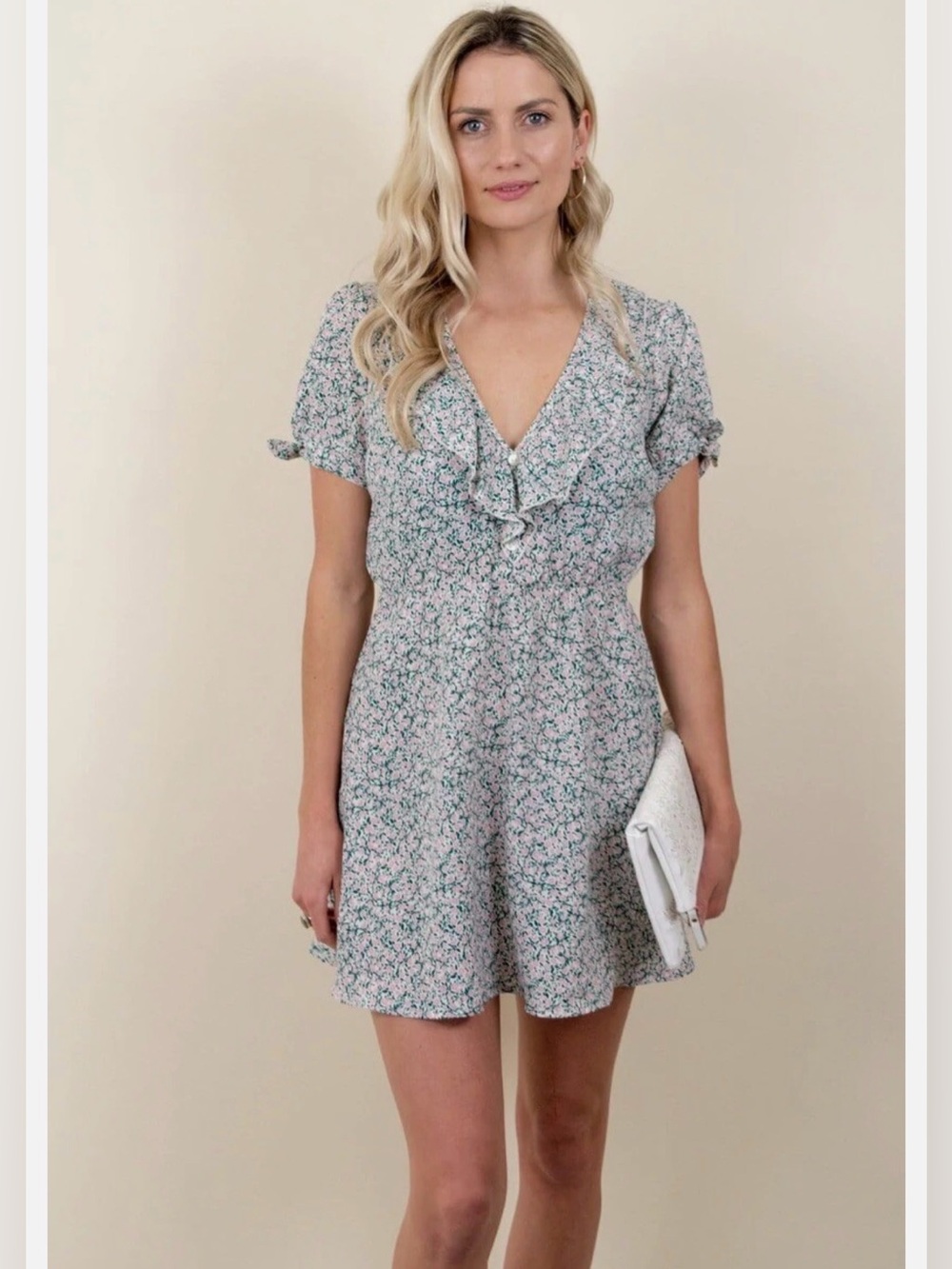 Show Me Your MuMu Natasha Mini Dress in Peony Please Floral Boho Small